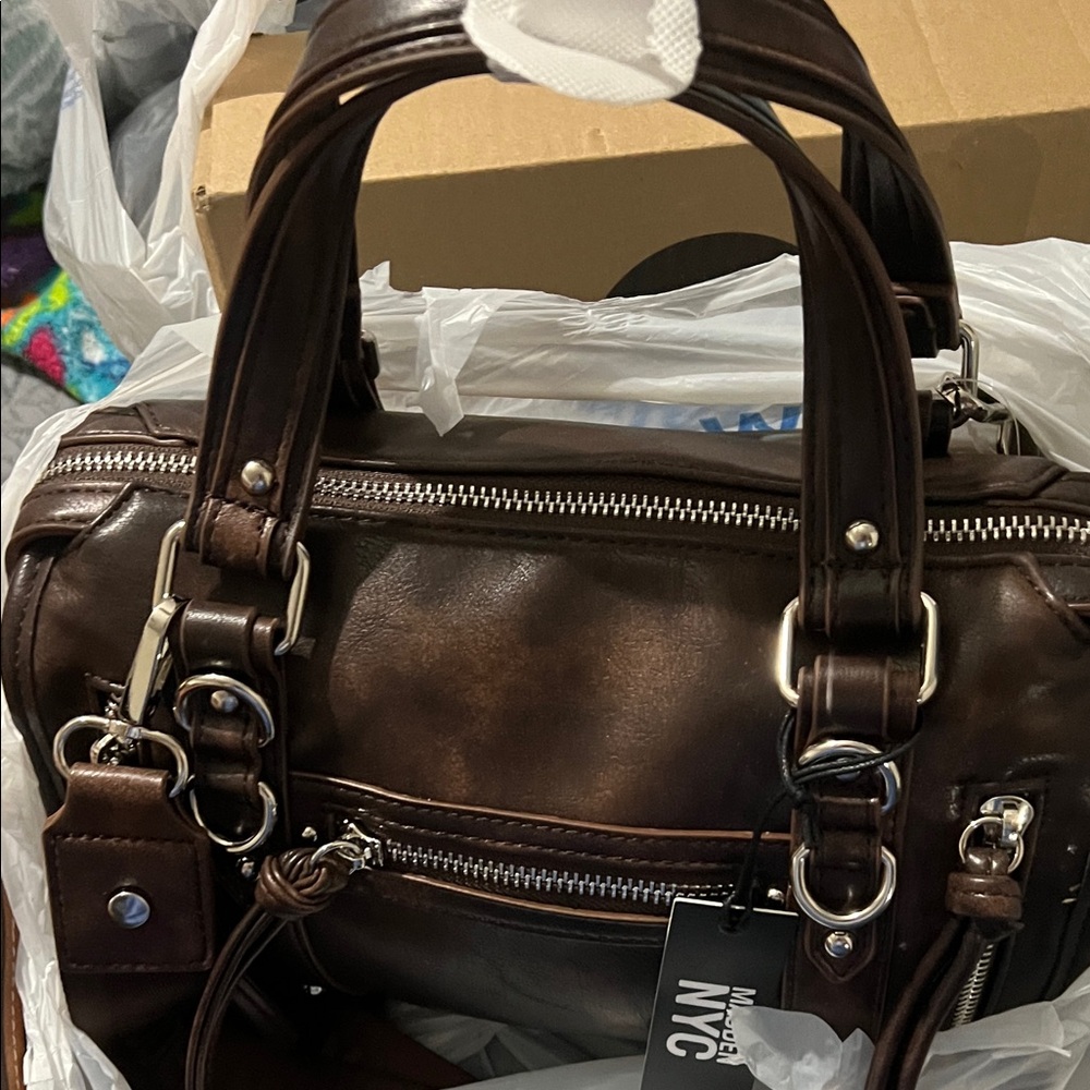 Brown Satchel Handbag